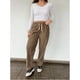 thumbnail image 2 of Pantalón Mujer Recto Cotelé Pierna Ancha Otoño Invierno 7127, 2 of 3
