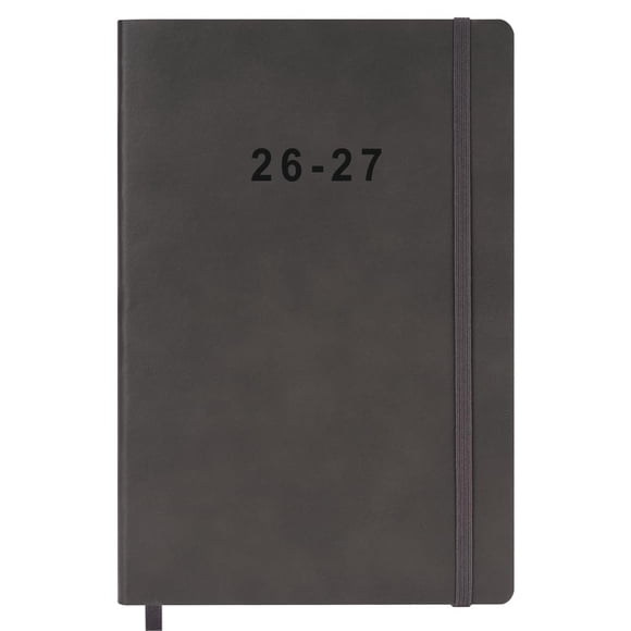 Planificador Fan&Ran 14x21 cm Cuero vegano Gris 2026‑2027