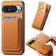 thumbnail image 2 of Funda de Cuero Magnética con Tarjetero para Google Pixel 9 Pro XL Cubierta Delgada Amarillo, 2 of 5