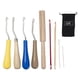 thumbnail image 1 of Kit De Ganchillo Con Gancho De Lengüeta, Accesorios De Madera Doblada, Uso Múltiple Para Alfombra De Tapicería, 1 of 4
