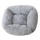 thumbnail image 2 of Cozy dog Bed Warm Kennel Long Plush easy to clean Mat Suministros para mascotas Colchón suave para el invierno Warm Puppy Sleeping Small Medium Dogs - Gris claro, M M gris claro, 2 of 5