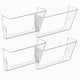 thumbnail image 1 of Soporte para archivos Gawerk, acrílico transparente, bolsillo único, paquete de 4, 1 of 7