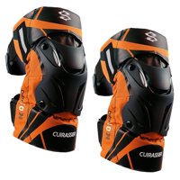 Ioensy - 2X Rodilleras Moto K01-3 Para Motocross Racing Naranja Reflectante