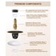 thumbnail image 4 of Tapón para lavabo con desagüe emergente Fransiton, color bronce oscuro, 4 of 8