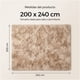 thumbnail image 4 of Alfombra 200x240cm Peluda Super Suave para living, 4 of 7