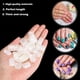 thumbnail image 4 of 2 bolsas de uñas postizas cortas de cobertura completa, decoración de uñas artificiales de plástico transparente para adultos, 4 of 7