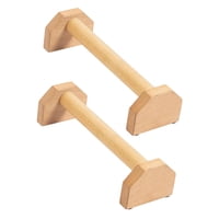 Magideal - 2X Soportes De Barras De Flexión, Barras De Flexión Para Entrenamiento De Fuerza Física, Paralelas De Madera Para Viajes, Interior, Exterior, Gimnasia M