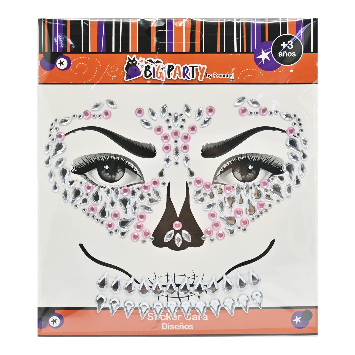 Sticker Cara Diseños Halloween Big Party