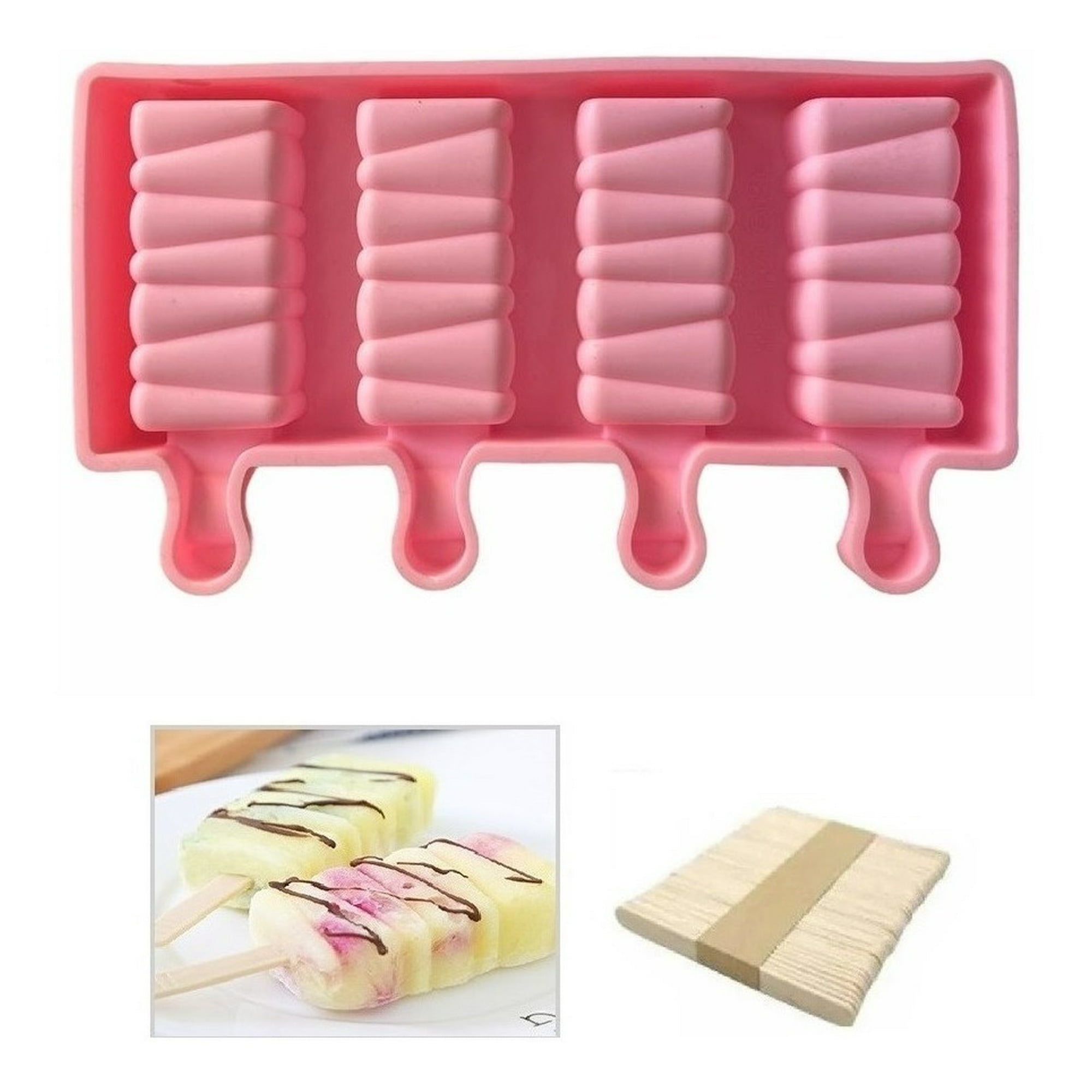 Genérico - Moldes De Silicona Para Helados Molde Paletas Helado Paleta