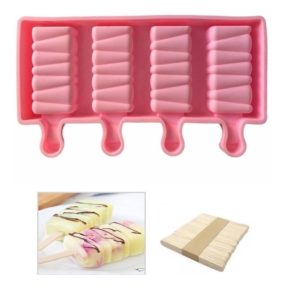 Genérico - Moldes De Silicona Para Helados Molde Paletas Helado Paleta