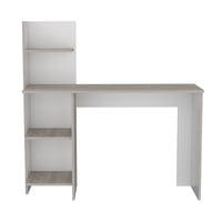 Fmfurniture - Escritorio Con Biblioteca 4 Repisas Fm-067C - Café Claro