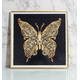 thumbnail image 1 of Cuadro Mariposa Dorada Minimalista 60x60cm, 1 of 3