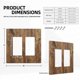 thumbnail image 5 of Placa de pared Wmhusu de 2 vías en madera rústica marrón – pack de 2, 5 of 8