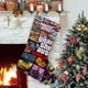 thumbnail image 1 of Grand Theft Auto GTA Tema: Calcetines de Navidad, fino lino blanco para colgar en escaleras y chimenea, decoración navideña para el hogar, regalo de Navidad.54cm×38cm, 1 of 5