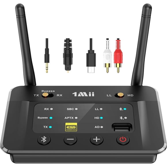 Transmisor Receptor Bluetooth 1Mii B03S 5.3 aptX DAC