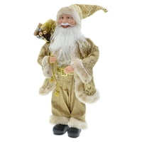 Magideal - Figuras De Muñecos De Peluche De Papá Noel De 45Cm, Adornos Navideños De Escritorio, Decoraciones De Figuras Navideñas Para Regalo De Colección De Año Estiloi