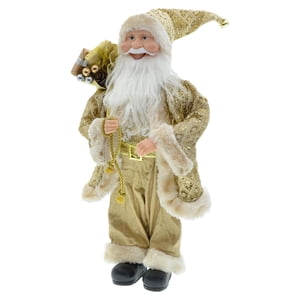 Magideal - Figuras De Muñecos De Peluche De Papá Noel De 45Cm, Adornos Navideños De Escritorio, Decoraciones De Figuras Navideñas Para Regalo De Colección De Año Estiloi