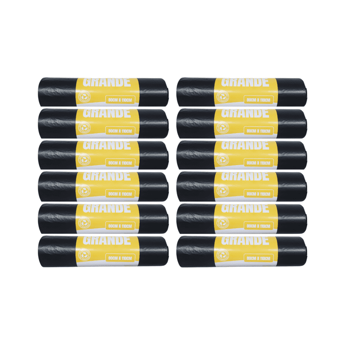 Genérico - Pack 12 Rollos Bolsas De Basura Grande 80x110cm