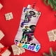 thumbnail image 4 of Supa Equipo Tema: Calcetines de Navidad, fino lino blanco para colgar en escaleras y chimenea, decoración navideña para el hogar, regalo de Navidad. 45cm × 32cm, 4 of 5
