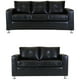 thumbnail image 2 of Living Asiria 32 - Cuero Sintetico Pu Negro, 2 of 8