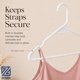 thumbnail image 3 of Clothes Hangers White, Plastic Hangers 50 Pack for Shirts, 3 of 3