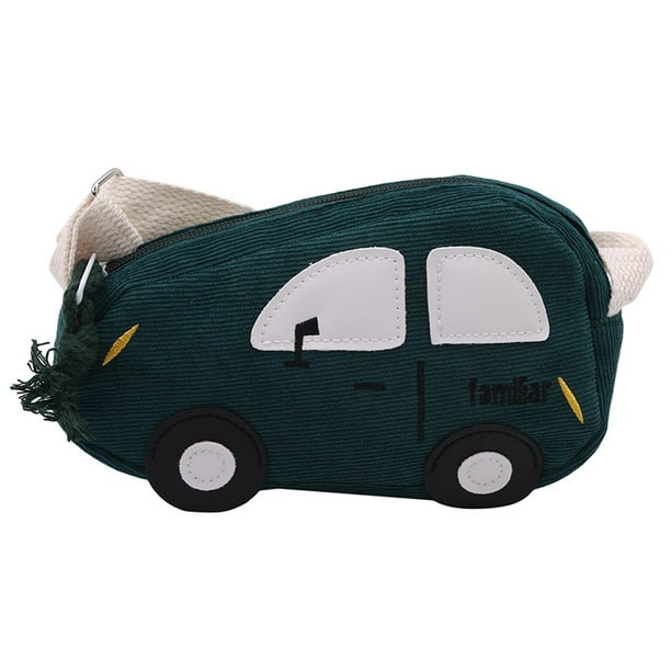 PU Leather Messenger Bag Cartoon Car Coin Purse Fashion All-match Shoulder Bag Kindergarten Elementary Toddler