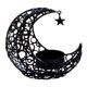 thumbnail image 2 of Eid Moon Star Candlestick Party Metal Musulmán Ramadán Decoración Ornamento Negro, 2 of 5