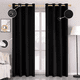 thumbnail image 2 of Cortina Blackout 100% 2 Paños 138x226 cm Textura Lino Negro, 2 of 3
