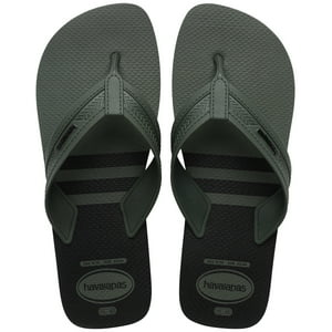Sandalia Hombre City Basic Verde Oliva Negro Havaianas
