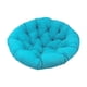 thumbnail image 2 of Hamaca con cojín, cojín para silla columpio para uso interior o exterior, mecedora, cojín colgante para silla tipo huevo, cojín redondo para jardín, , Azul, 2 of 5