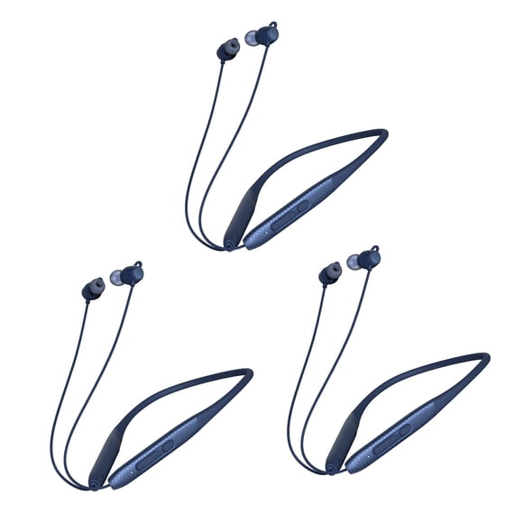 CXPSUE Audífonos Bluetooth tipo neckband 3 paquetes, 60 h de reproducción