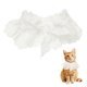 thumbnail image 1 of Collar de Encaje para Mascotas, Collar de Gato Lindo, Baberos para Perros, Pajarita para Mascotas, Bandana con Volantes Ajustable y Desprendible Blanco & L, 1 of 7