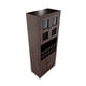 thumbnail image 3 of Vitrina Bar Berlin Madera Vidrio 4 puertas color Chocolate, 3 of 5