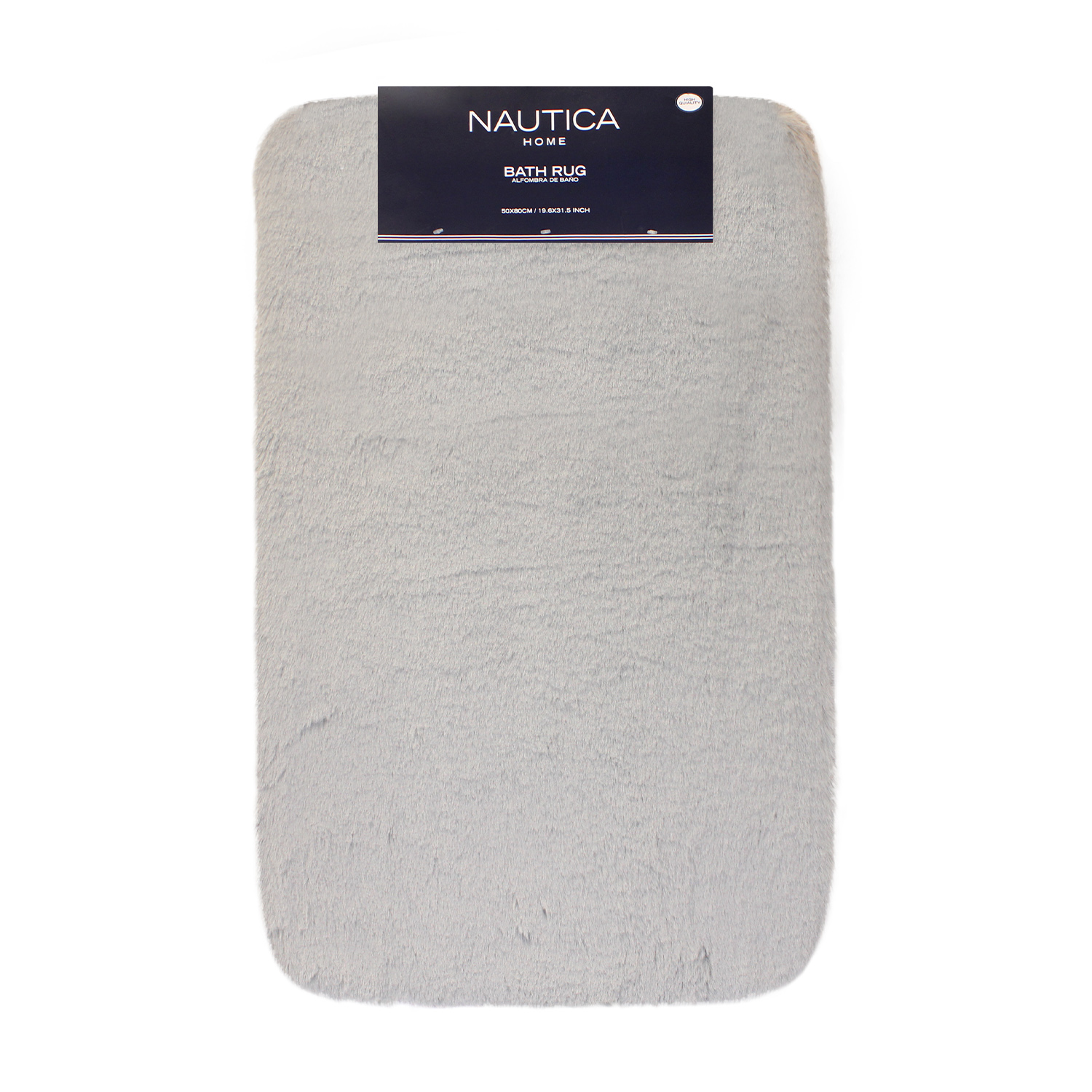 Alfombra De Baño Nautica Home Ultra Suave 50X80Cm Gris Claro
