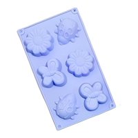 Genérico - Molde De Silicona Moldes Silicona Mariposa Flor Mariquita