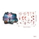 thumbnail image 4 of 2pcs/set Halloween Decorations Bathroom Set, Halloween Broken Walls And Bloody Hands Stickers, DIY Removable Waterproof Horror Bloody Screaming Zombies Wall Sticker, Halloween Toilet Decor, 4 of 4