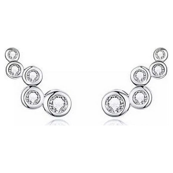 Aros Plata Mujer Circones Burbujas