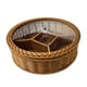 thumbnail image 4 of Cesta De Almacenamiento Decorativa Con Bandeja Dividida Para Servir Para El Escritorio De Acción De Gracias En Casa., 4 of 5