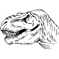 Rienda Libre Graphics - Decomural T-Rex Head Jurassic Dinosaur Ws-33626