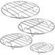 thumbnail image 1 of Paquete de 4 rejillas de enfriamiento de 7, 8, 9 y 10 pulgadas, rejilla para cocinar al vapor, juego de rejillas para hornear al vapor, rejilla redonda de acero inoxidable para hornear, enlatar,, 1 of 6