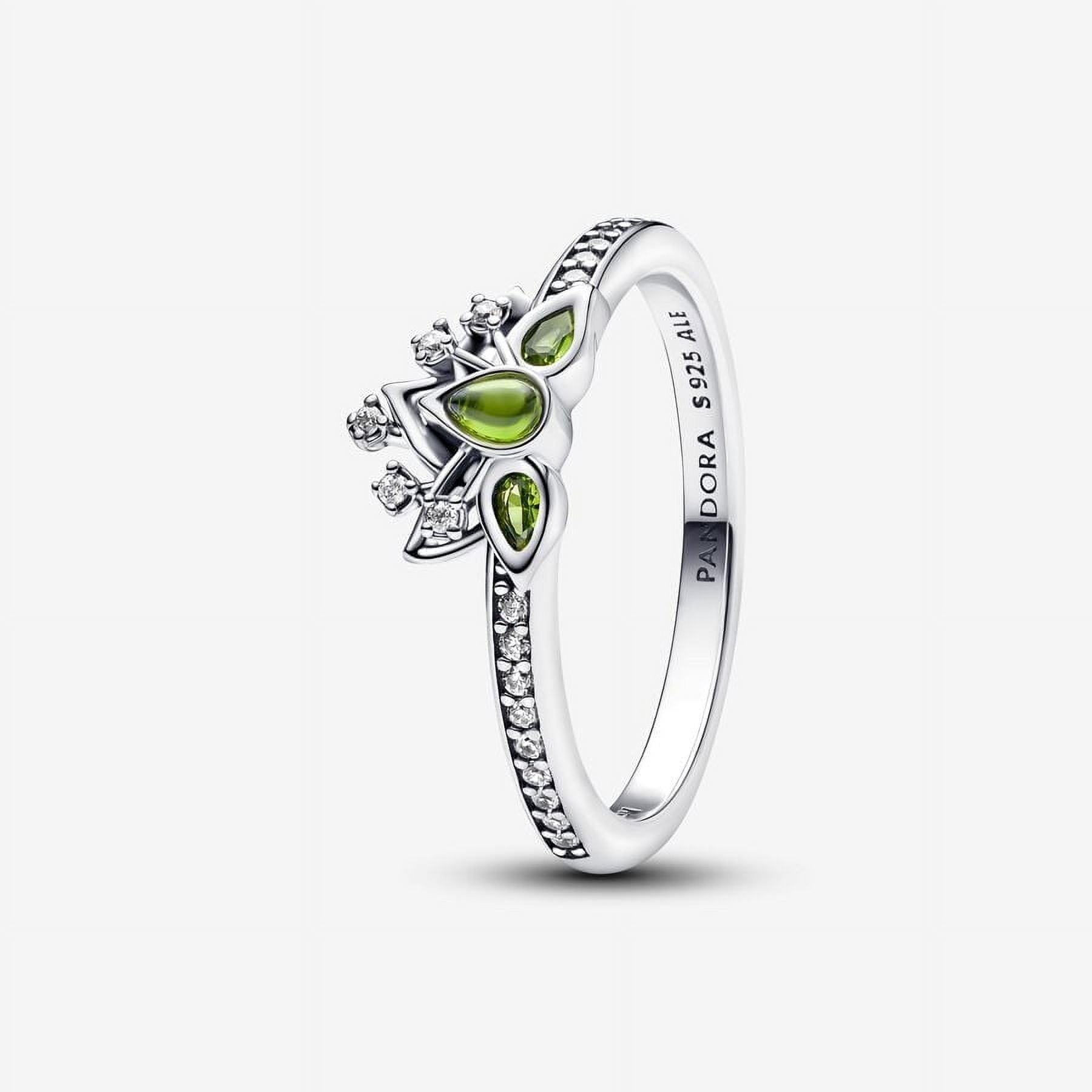 Anillo Pandora Disney Princesa Tiana Tiara Plata 7.5