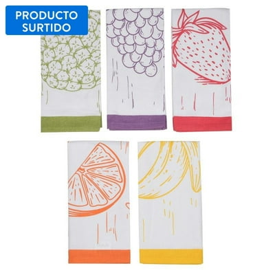 Paño Cocina Frutas 45X70 Cm Surtido 80% Algodón  Haus