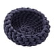 thumbnail image 4 of Cesta De Cama De Punto De Algodón Para Gatos, Redonda, Hecha A Mano, Cómoda Para Perros Peque?os, Cachorros, Azul Oscuro, 4 of 5