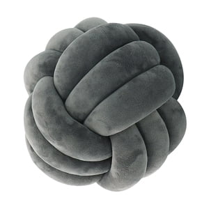 Magideal - Nudo Almohada Bola Grueso Cómodo Almohadas Anudadas Para Sala De Estar Hogar Sofá Gris Oscuro