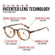 thumbnail image 4 of GUNNAR - Lentes de lectura premium - Bloquean el 65% de la luz azul - Attaché, carey, tono ámbar, aumento +2.5, 4 of 6