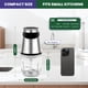 thumbnail image 2 of Procesador de alimentos eléctrico BUMET 500 W con cuenco de 2,5 tazas y 4 cuchillas, 2 of 8