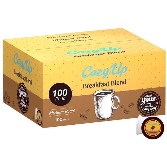 Cápsulas de café Cozy Up Breakfast Blend tueste medio 100 unidades