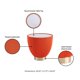 thumbnail image 4 of Mesa lateral Manhattan Comfort Anderson moderna redonda de 18" color naranja, 4 of 7