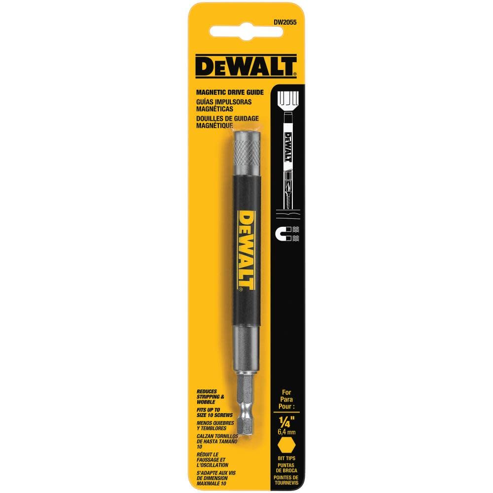 Portabrocas Magnético Dewalt Dw2055 Con Guía Autorretráctil