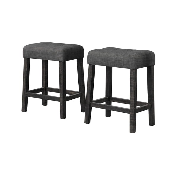 Taburetes de Barra Best Master Furniture Cooper 24" Juego de 2 Negro